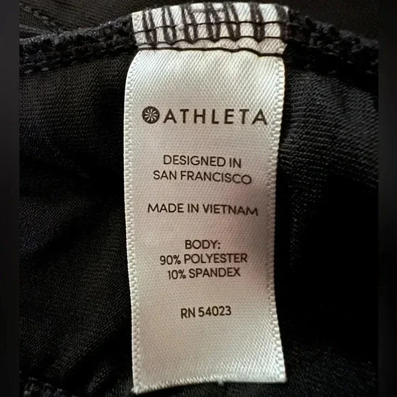 #0075 Athleta Full Zip Hoodie, Black, Size XS - Picture 7 of 9